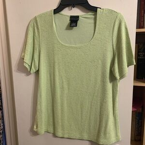 Ann Taylor Soft Green Short Sleeve Top